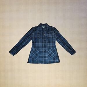 Banana Republic, Size 4 | Plaid Tweed Button Down Winter Coat 100% Wool